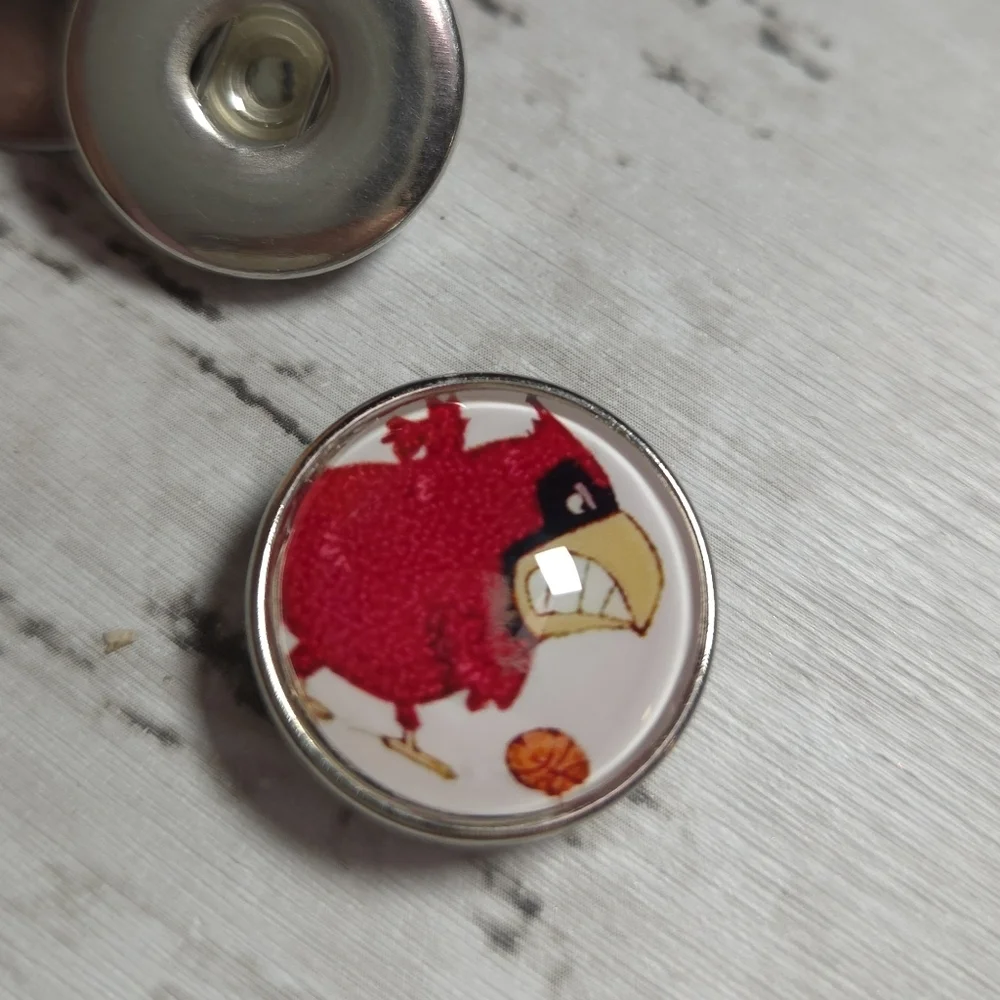 Louisville Cardinals Red Braided Keychain with Charm